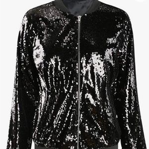 Sequin bomber jacket